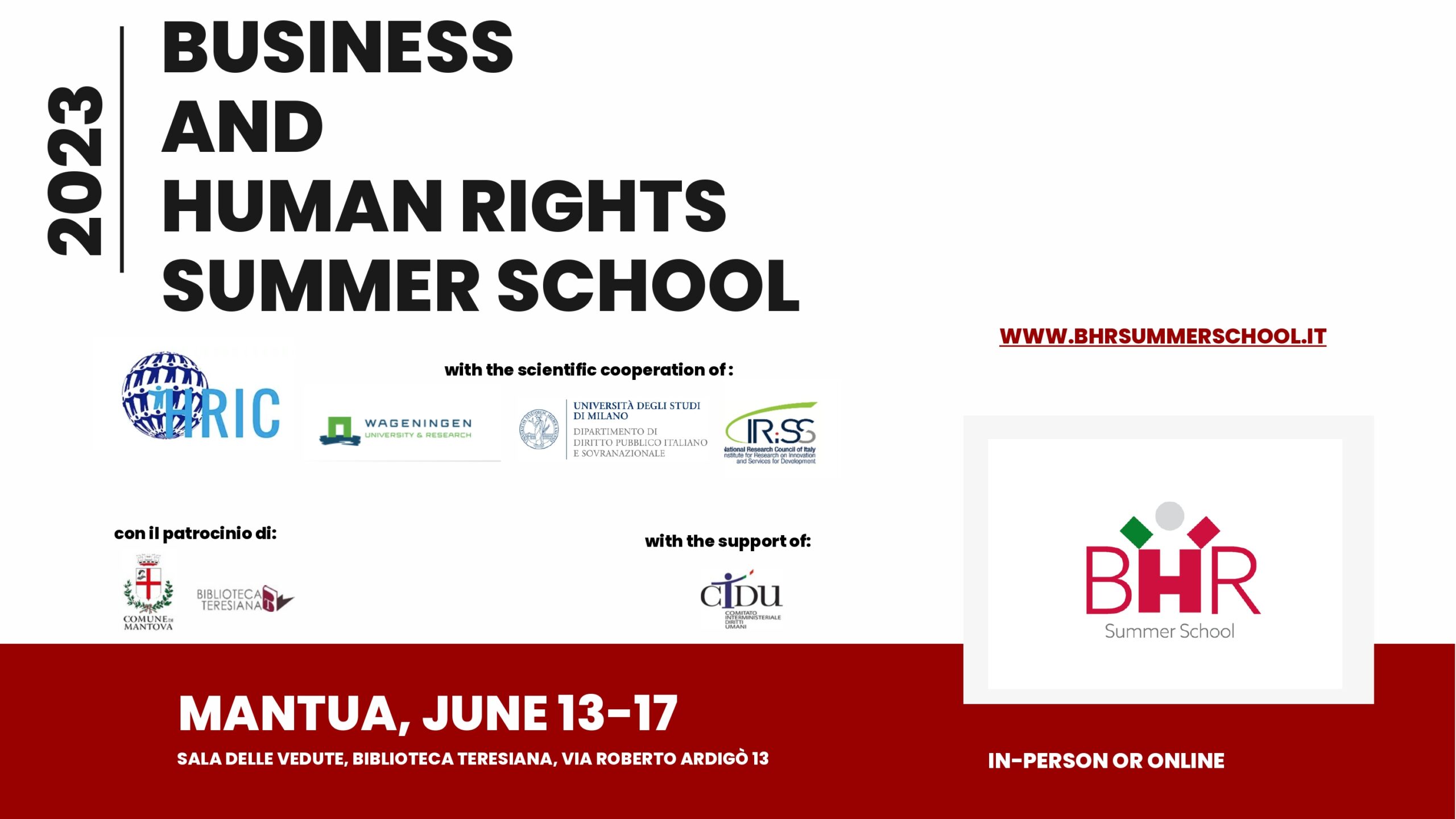 BUSINESS AND HUMAN RIGHTS SUMMER SCHOOL 6th Edition - IECLO